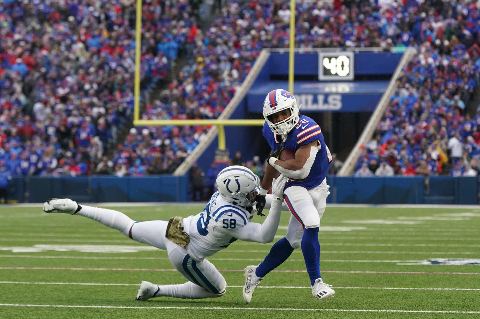 Breida slips away